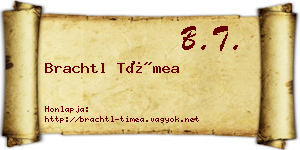 Brachtl Tímea névjegykártya